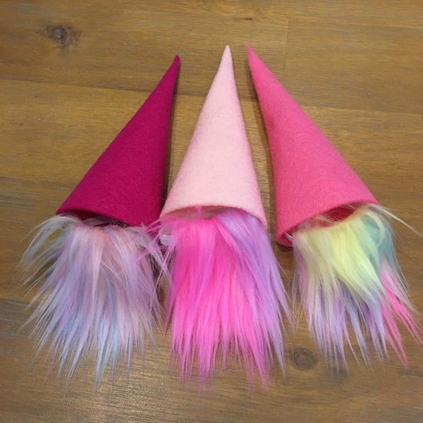 Mini gnome hats with beards