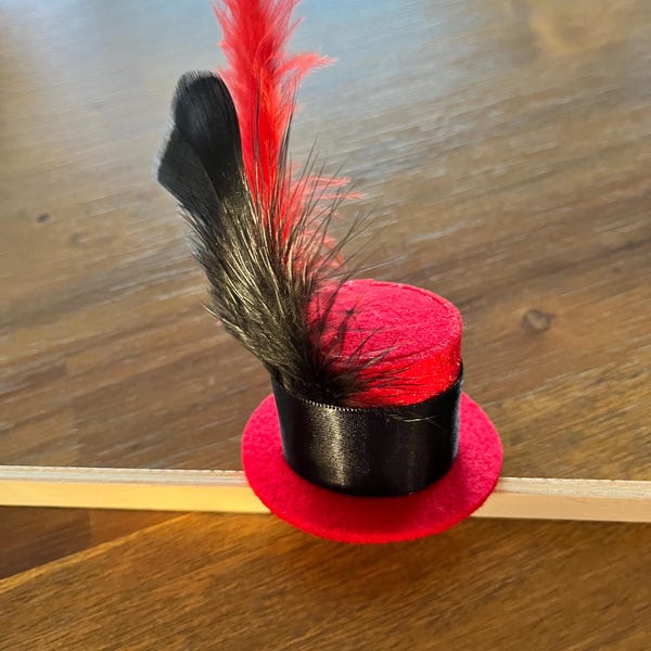 sombrero de copa pequeño