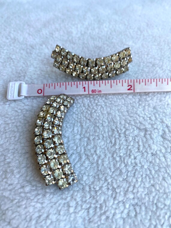 Vintage MUSI Rhinestone Shoe Clips - image 8