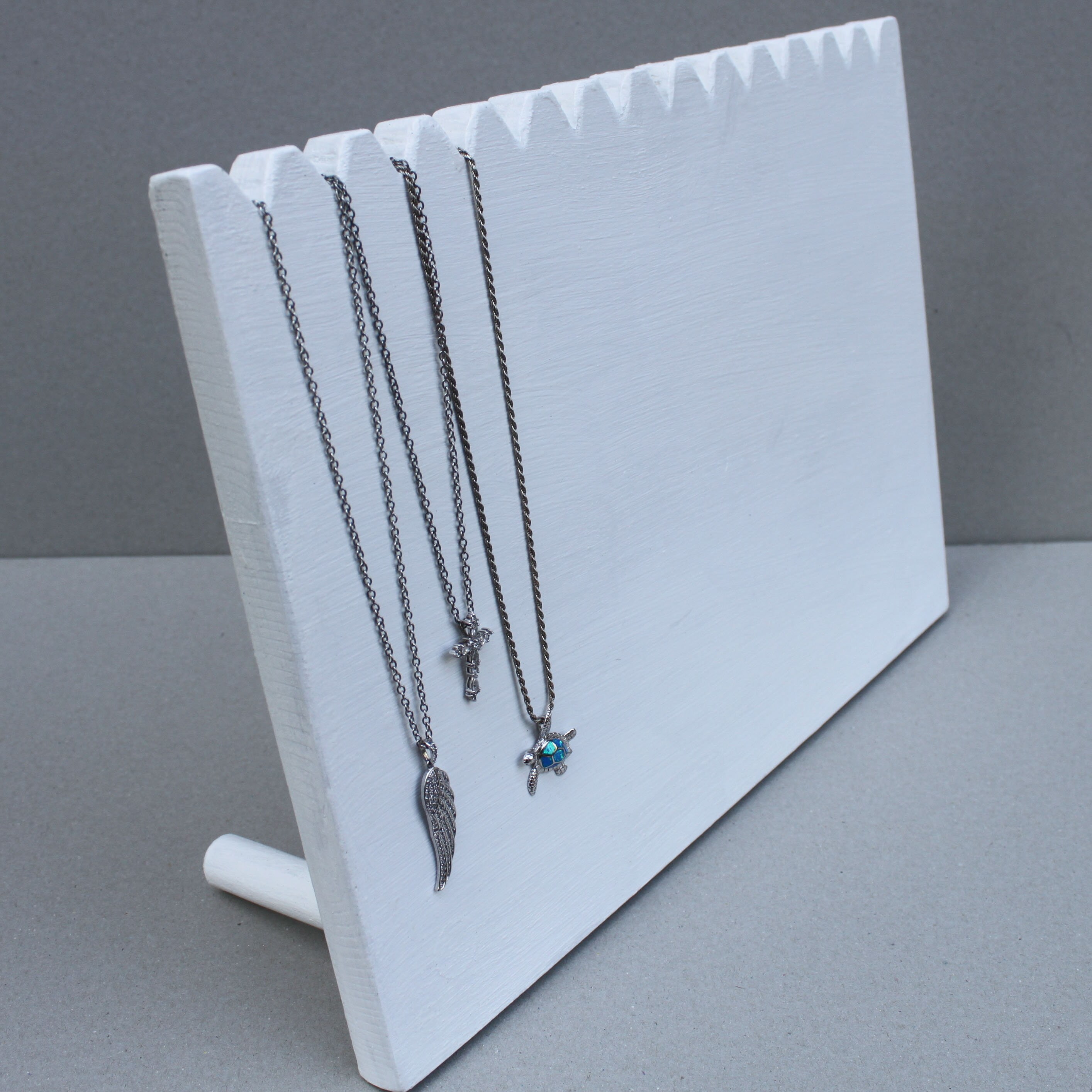 Small chain Multi Necklace Display 14.5 wide x Etsy