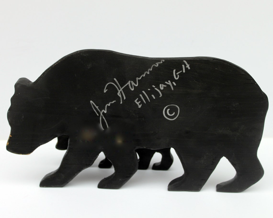Black Bears Bear Decor Black Bear Decor Carved Set for Etsy