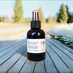White Sage Purifying Spray / Smokeless Smudge / Cleanse / Sacred Space / Room Spray / Natural Air Freshener / Remove Negative Energy