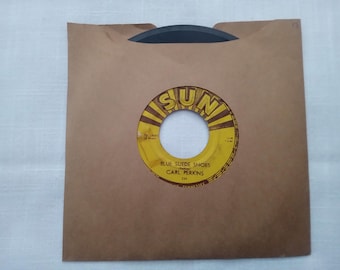 Vintage 1956 Original Carl Perkins Blue Suede Shoes / Honey Don't / 7" 45 RPM Record catalogue# 234 / PLAY TESTED!