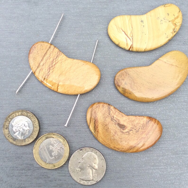 Natural gemstone Irish supplier Statement bead Focal beads Designer jewelry beads Picture jasper Landscape jasper designer jewelry beads