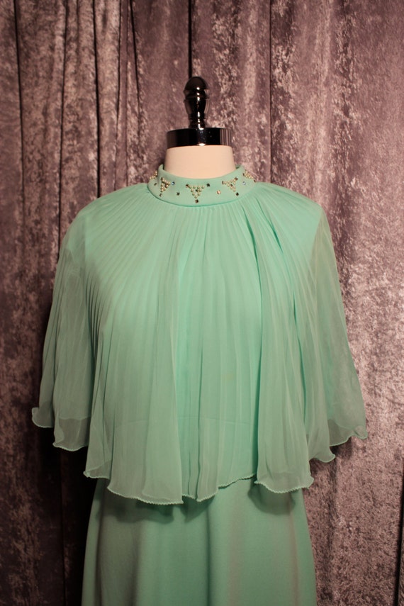 Items similar to Vintage 70s Miss Rubette Mint Pistachio Green Party ...