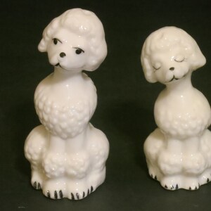 Vintage Poodle Salt and Pepper Shaker Sets