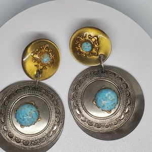 Vintage Show Stopping Patti Horn Clip On Earrings