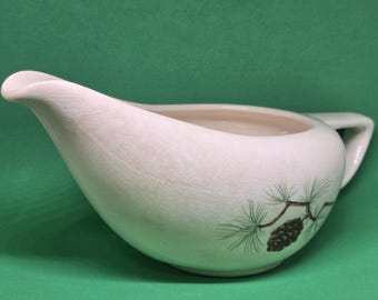 French Saxon Pine Cone Gravy Boat