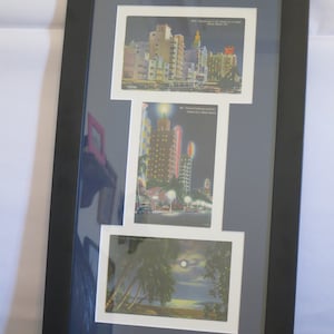 Framed Vintage Postcards of Vintage Florida