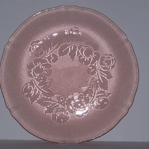 Pink Arcoroc France Plate