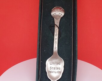 1982 Worlds Fair Pewter Spoon