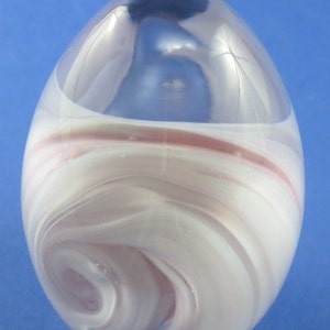 Silvestri Pink and White Swirl Paperweight, Taiwan
