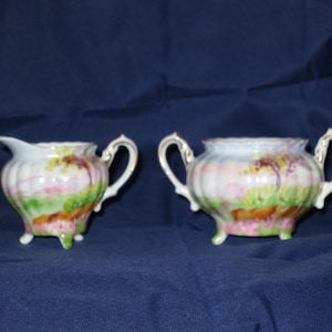Sweet Miniature Creamer and Sugar