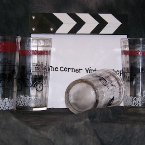 Lovely Hazel Atlas scene glasses