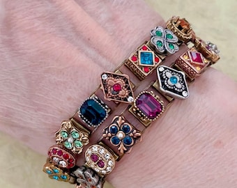 Pulsera romántica con cadena de libros renacentista, estilo victoriano/isabelino, pulsera de regalo, ideas de joyería para San Valentín