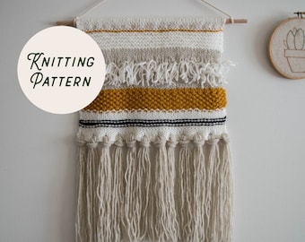 KNITTING PATTERN - Gwyneth - Wall Hanging - Knitted / Woven Wall Hanging