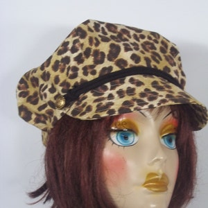 newsboy, cotton, hat, cap, women,  animal print, fashion, bakerboy, cabbie, applejack, tam, cap, designer, ladies, peak, hat.  S-M,  L-XL