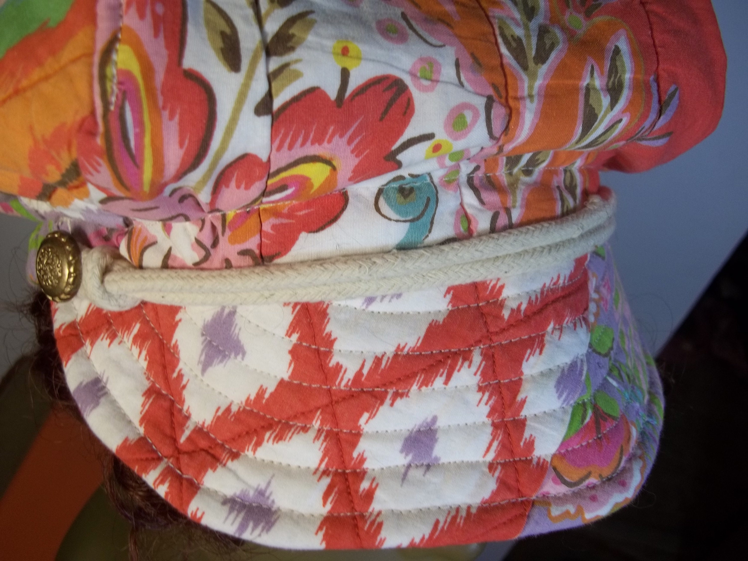 Newsboy Cap, Quilted, Patchwork, Cotton, Women's, Fashion, Hat, Floral ...