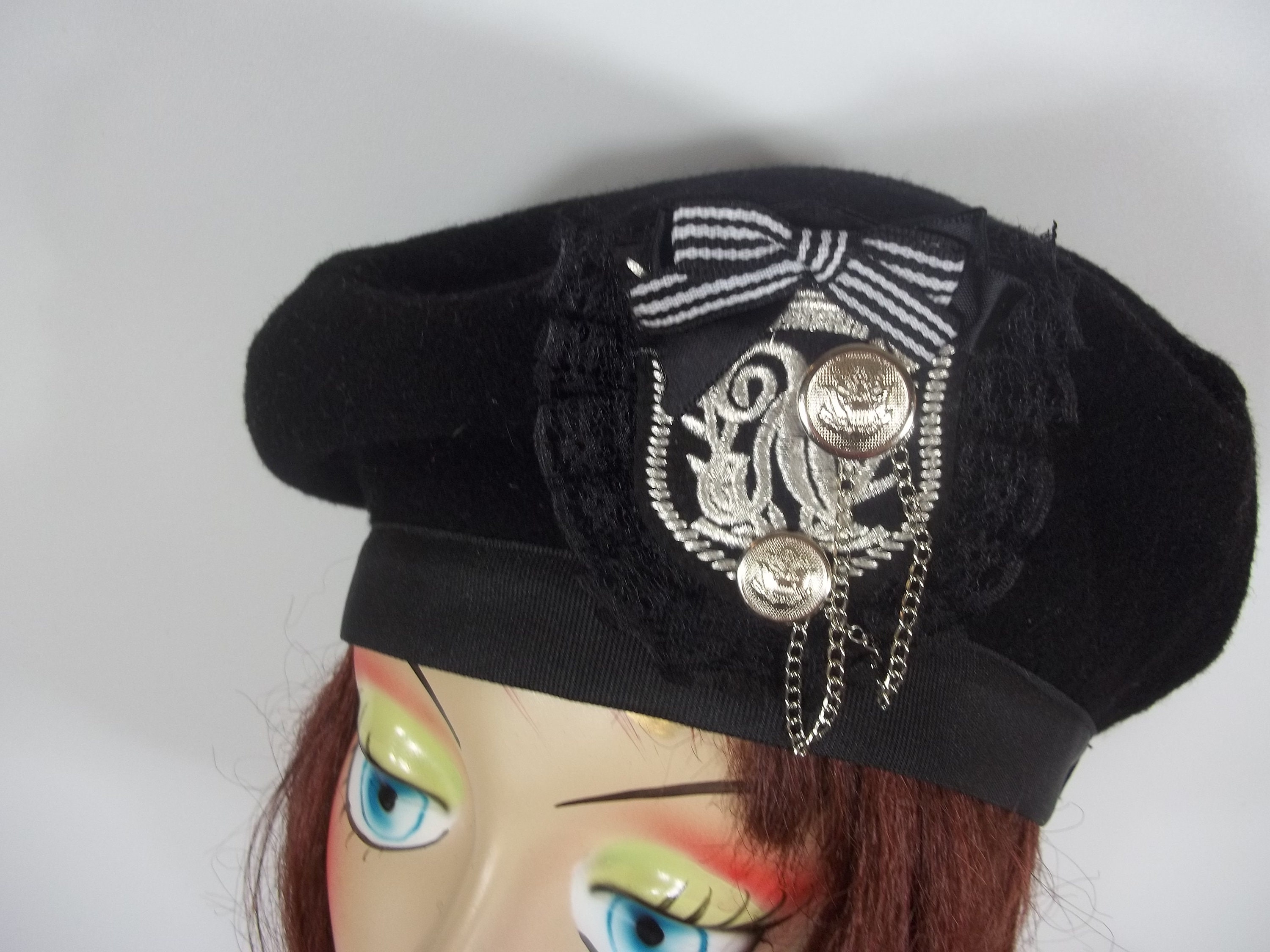 Wool, Black, Beret, Designer, Fashion, Military, Beret