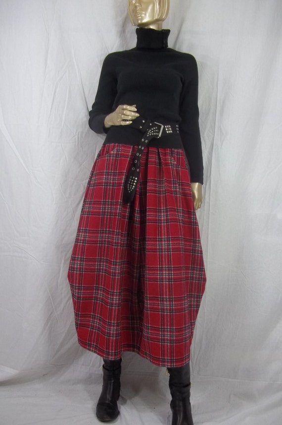 black and white plaid skirt plus size