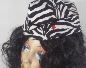 Suedette, 1940, militare, cappello, stampa zebrata, berretto di guarnigione, berretto laterale, berretto a cuneo, berretto d'oltremare, cappello da pilota, volo, berretto, donne, donne.  S, M, L