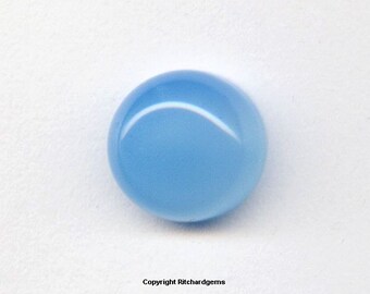 Sky Blue Chalcedony Rose Cut 10pcs Round Shape Cabochon size weight 16x16 mm 131.00 crt