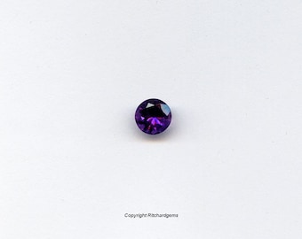 Natural Semi Precious Faceted Round Loose 6 mm African Amethyst For One
