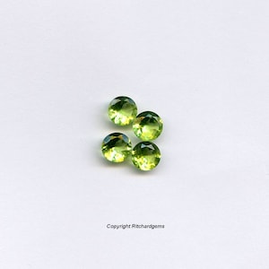 AAA 6 mm natürliche Halb kostbare facettierte runde Brilliant Pakistan Peridot für eine