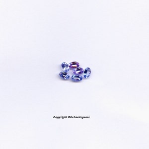 Natürliche Kostbare Ceylon 5x3.5 mm Oval facettierter Blauer Saphir für einen