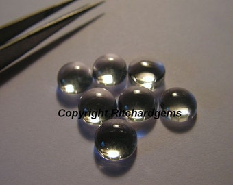 AAA 8 mm Natural Crystal Quartz Cabochon From For Two Brazil US Seller