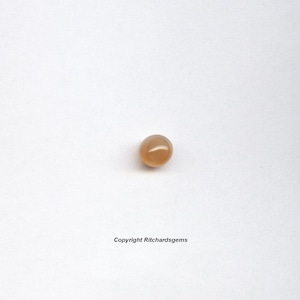 Semi Precious 5mm Round Peach Pink Cats Eye Moonstone Cabochon for Two