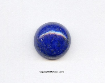 Natural 10 mm Loose Round Cut 3.82ct Blue Lapis Cabochons AAA For ONE