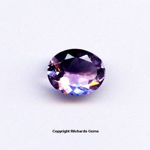 Semi Precious Natural Loose 10x8mm Faceted Oval African Amethyst For One
