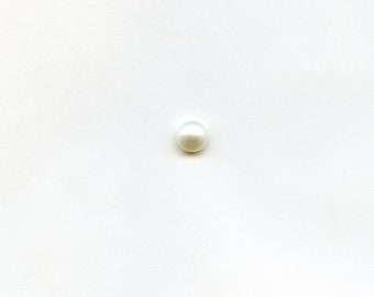 6 mm Round Cultured Fresh Water Pearl Cabochon Flat Back For One