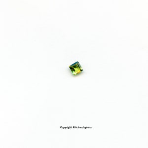 AAA 5 mm Natural Semi Precious Loose Faceted Square Cut Pakistan Peridot For Two