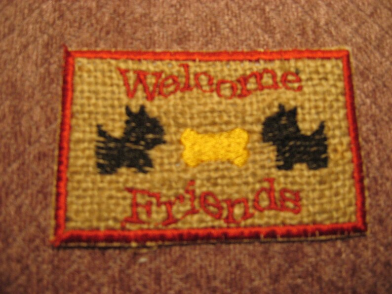 Scotty Door Mat for Miniaturee Dollhouse with 2 little scotty Etsy