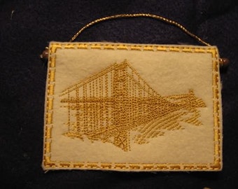 Golden Gate Wall Hanging for your miniature doll house - Free Shipping