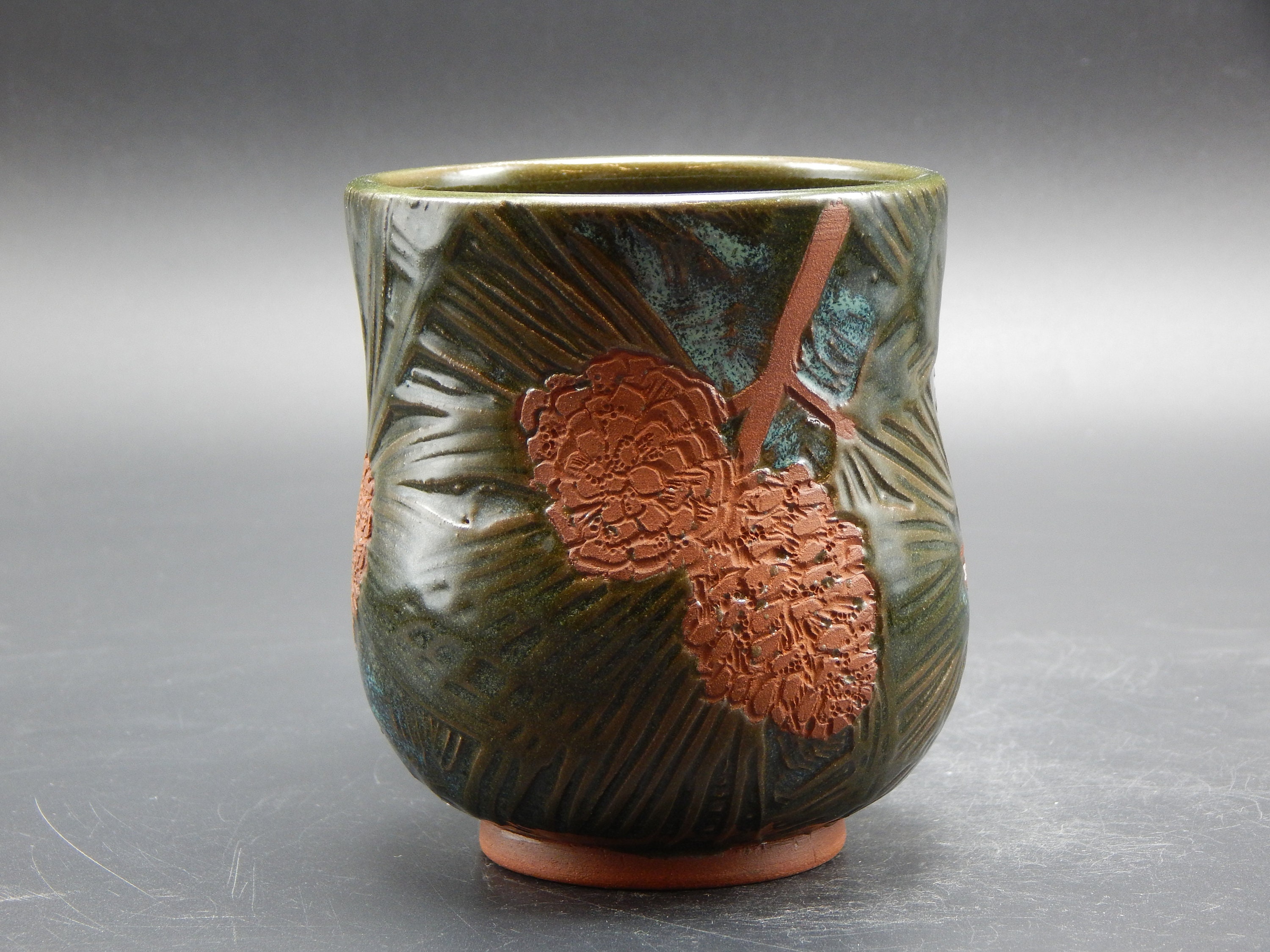 Handmade Ceramic Pine Cone Mug Etsy