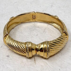 Vintage Etruscan Revival Gold Tone Clamper Bangle Bracelet - Etsy