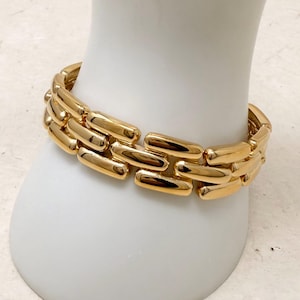 GIVENCHY VINTAGE 80s ストーン装飾 2連チェーンブレスレット GIVENCHY VINTAGE 80s ストーン装飾 2連チェーンブレスレット