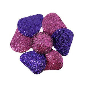 Vintage 1970s Glitter Enamel Flower Pin