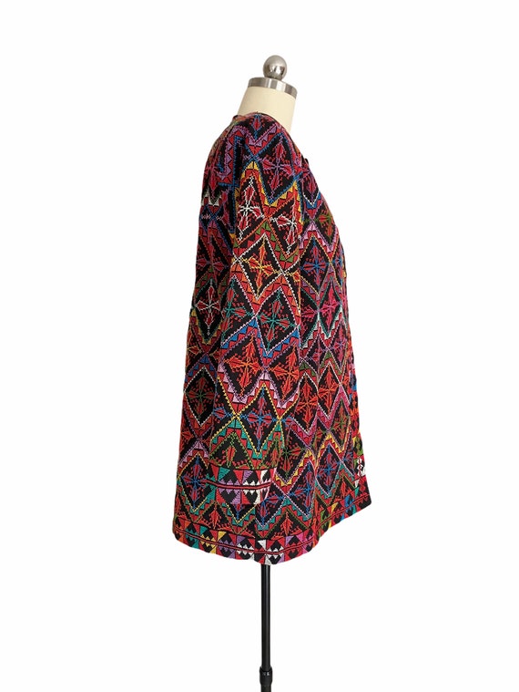 Vintage Colorful Jacket, Geometric Multicolor Emb… - image 6