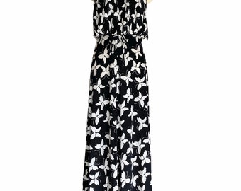 women's black midi dress LEDIM W V-neck butterfly patch long sleeve hourglass stuctured little Black dress