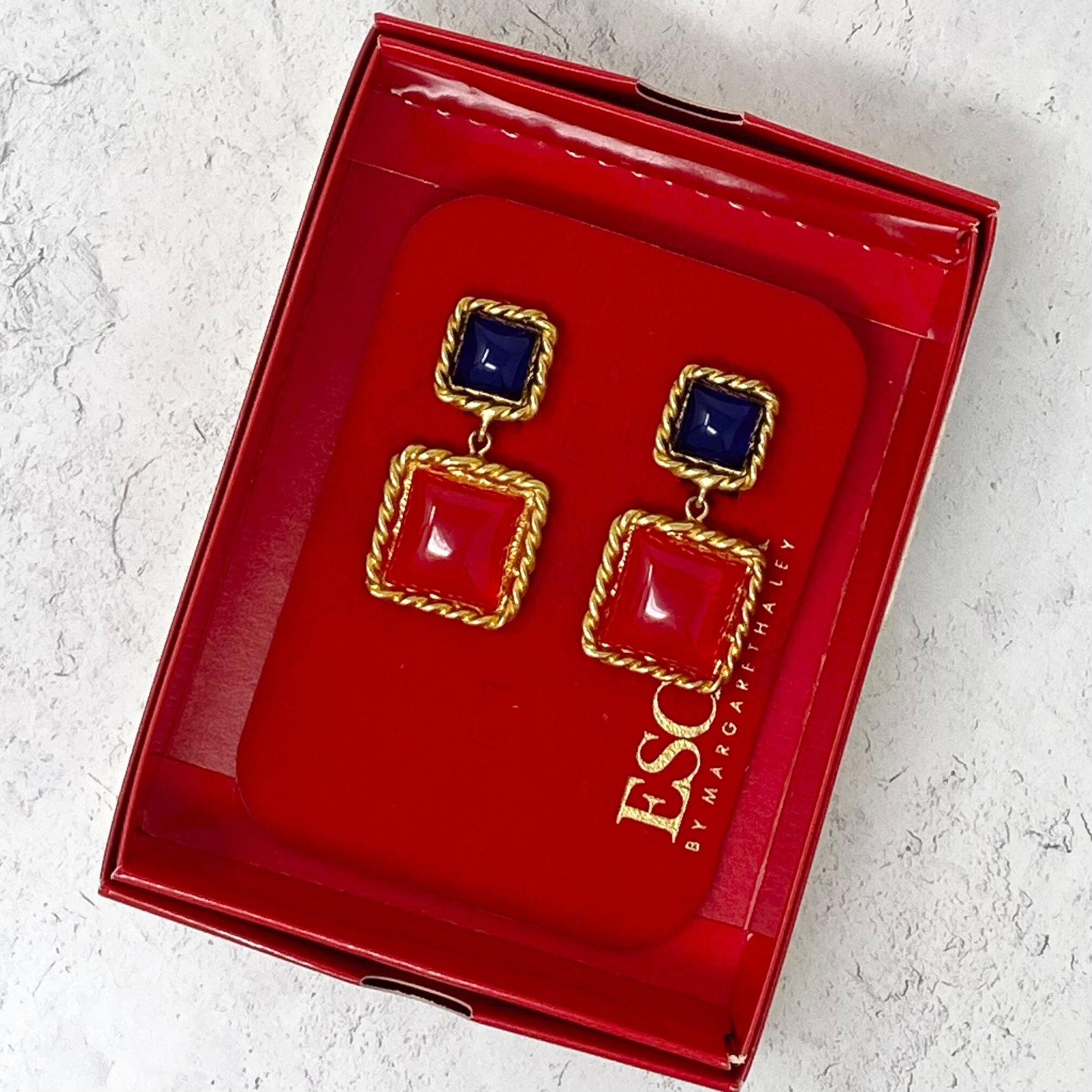 ESCADA サイコロ型チャーム ブレスレットとイヤリング　セット Escada jewelry - Etsy 日本