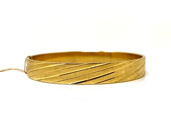 Vintage 1970s Monet Gold Bangle New Old Stock NOS