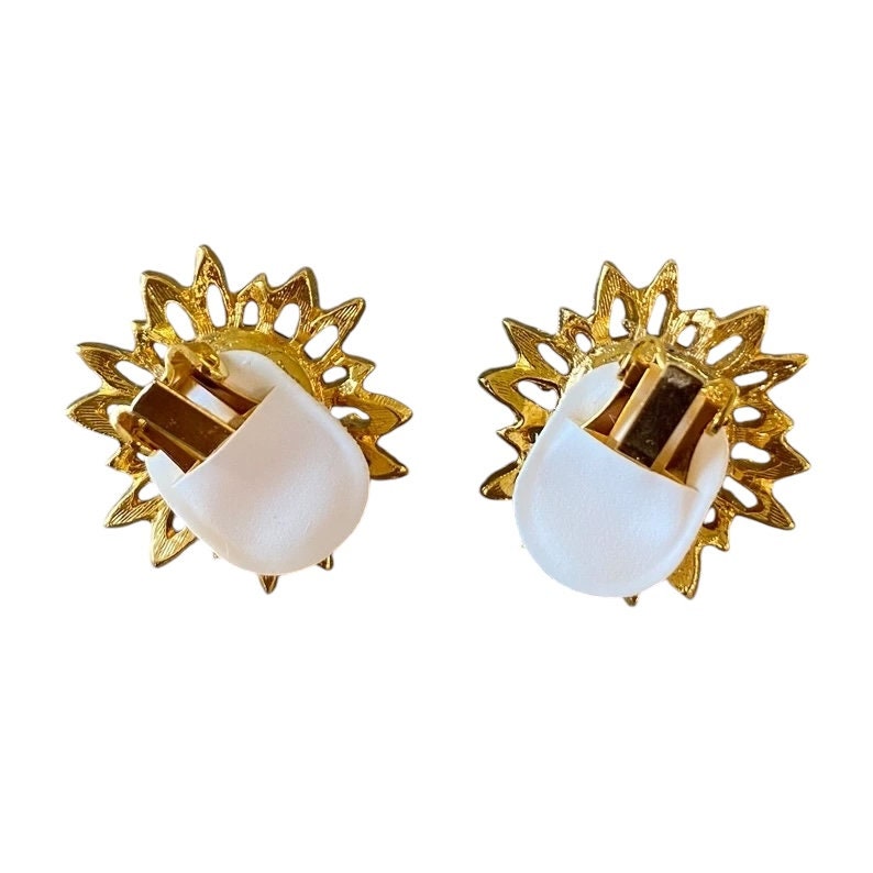 ピアス VINTAGE HOLLYWOOD White Blossom Ribbon Earrings 4BFK512 Hollywood Vintage Beauties | Simply Whispers