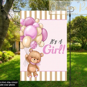 Gartenfahne, it&#39;s a boy PNG, digitaler Download, Sublimation
