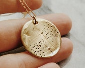 Moon necklace // galaxy pendant starscape moon necklace