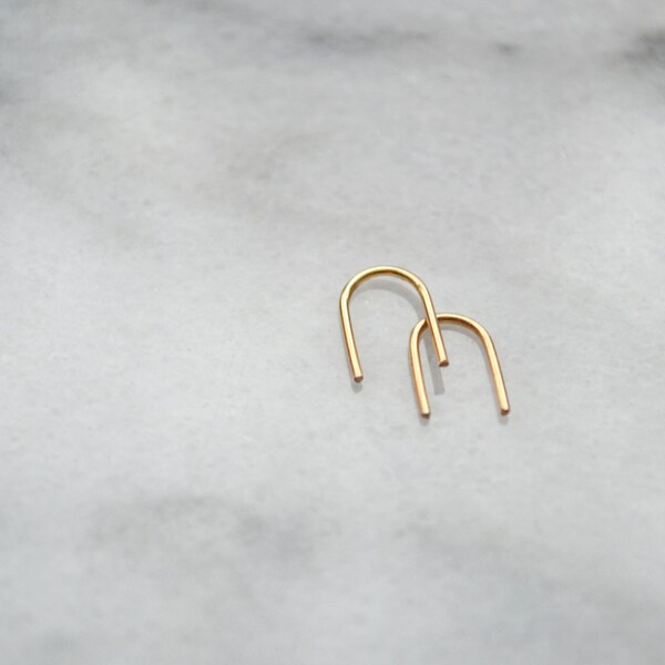 Wishbone U-shaped Earrings