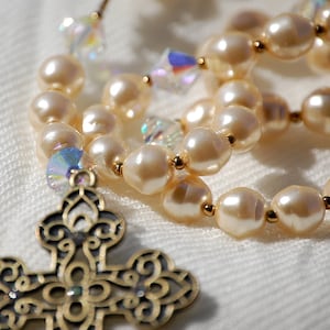 Pearl and Crystal Rosary